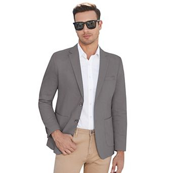 Men's Casual Blazer Slim Fit Lightweight Jacket Casual Coat Buttons Suit Jackets