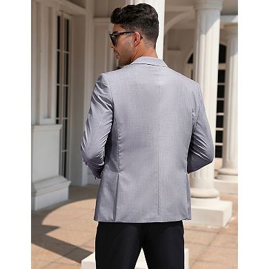Men's Casual Blazer Sport Coat Lightweight Two Button Business Jackets