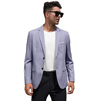 Men's Casual Blazer Sport Coat Lightweight Two Button Business Jackets