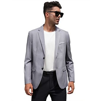 Men's Casual Blazer Sport Coat Lightweight Two Button Business Jackets