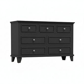 7 Drawer Dresser for Bedroom, Chest of Drawers with Deep Drawers, for Hallway, Entryway, Closet