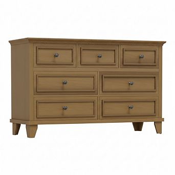 7 Drawer Dresser for Bedroom, Chest of Drawers with Deep Drawers, for Hallway, Entryway, Closet