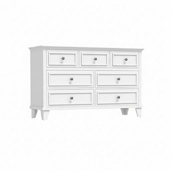 7 Drawer Dresser for Bedroom, Chest of Drawers with Deep Drawers, for Hallway, Entryway, Closet