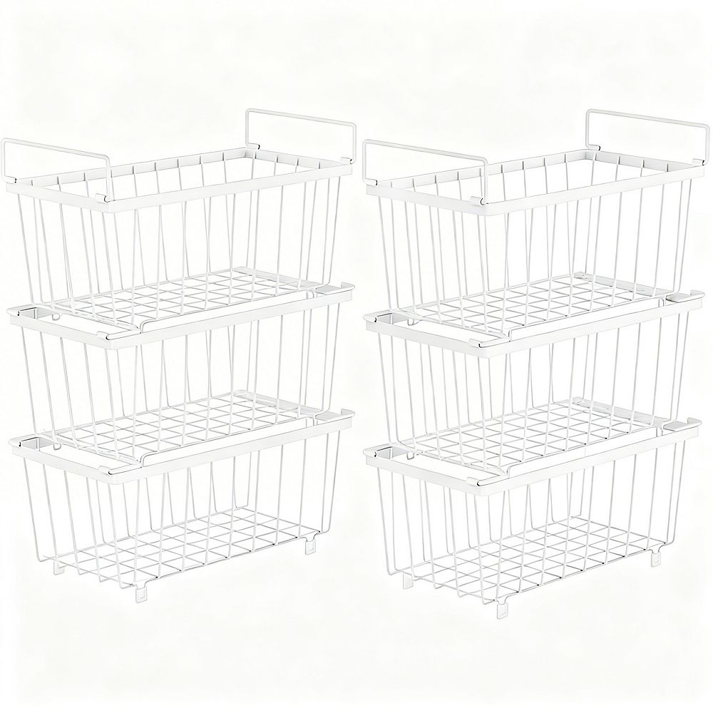 Heavy-Duty Stackable Wire Baskets for 7 Cu.Ft Chest Freezer