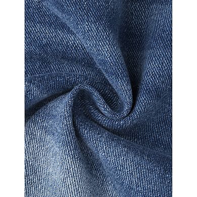 Denim Shorts for Women Stretchy Ripped Rolled Hem Cuffed Jean Shorts