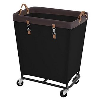 Large Capacity Rolling Laundry Basket with Silent Wheels for Easy Laundry Management