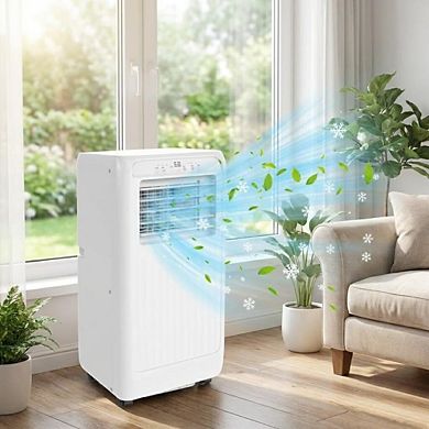 10000 BTU 3-in-1 Portable Air Conditioner, Cools 450 Sq Ft, Ultra Quiet, Remote
