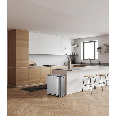 Stainless Steel Trash Can, Fingerprint-Proof