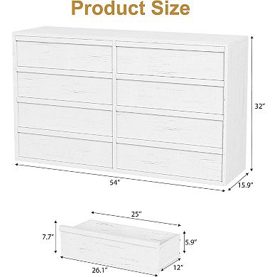 8 Drawer Dresser for Bedroom