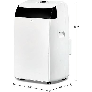 14,000 BTU Portable Air Conditioner, 3-in-1 Cooling, Dehumidifier & Fan for Rooms Up to 750 Sq.Ft