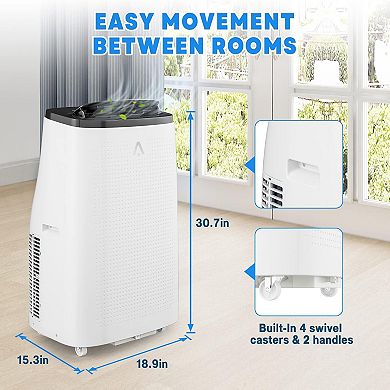 14,000 BTU 3-in-1 Smart Portable AC for Room Up to 750 Sq.Ft