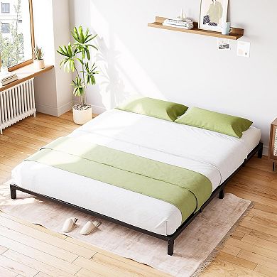 Heavy Duty Metal Platform Bed Frame, Sturdy Noise-Free Strong Bearing Capacity,