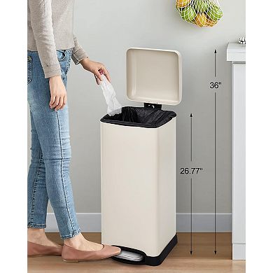 Fingerprint-Proof Stainless Trash Can, 8 Gallon