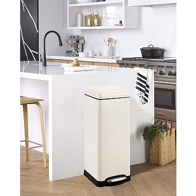 Fingerprint-Proof Stainless Trash Can, 8 Gallon