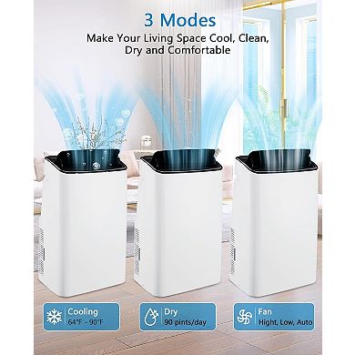 14,000 BTU 3-in-1 Portable AC - Cools up to 750 Sq.Ft