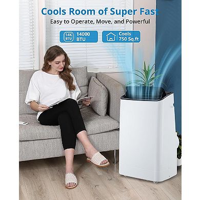14,000 BTU 3-in-1 Portable AC - Cools up to 750 Sq.Ft
