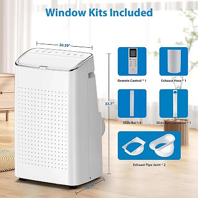 15,000 BTU 3-in-1 Portable AC for Room Up to 750 Sq.Ft