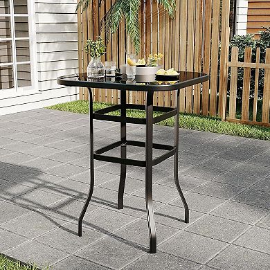 31.5” Square Outdoor Bar Table