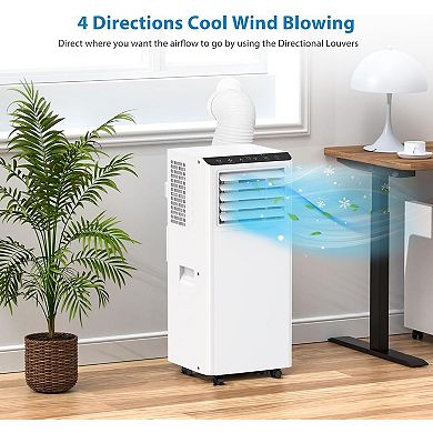 8,000 BTU 3-in-1 Portable AC - Cools 350 Sq.Ft, with Remote for Camping