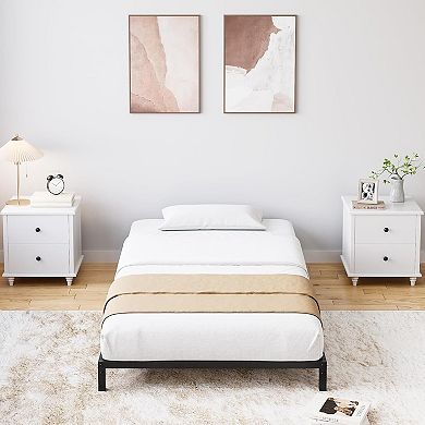 Heavy Duty Metal Platform Bed Frame, Sturdy Noise-Free Strong Bearing Capacity,