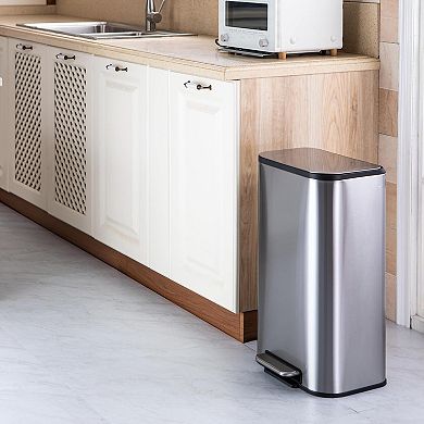 13 Gallon Stainless Steel Trash Can