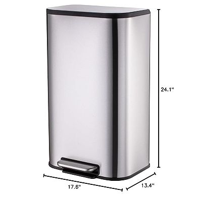 13 Gallon Stainless Steel Trash Can