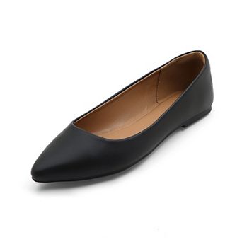 Women's Pointed Toe Ballet Flats - Classic Everyday Comfort Shoes