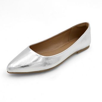 Women's Pointed Toe Ballet Flats - Classic Everyday Comfort Shoes