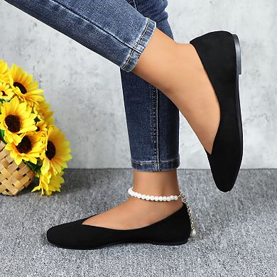 Women's Classic Minimal Round-Toe Ballet Flats for Everyday