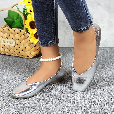 Women's Classic Minimal Round-Toe Ballet Flats for Everyday