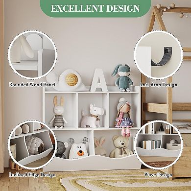 Kids Bookshelf and Toy Storage