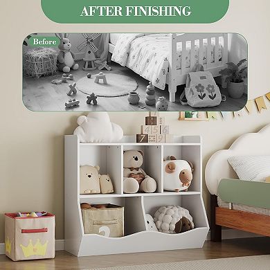 Kids Bookshelf and Toy Storage