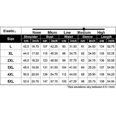 Women Plus Size Wrap Long Sleeve Tiered Maxi Dress