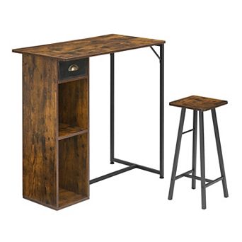 Small Bar Table and Chairs Set for 2