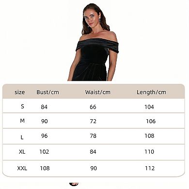 Women Cocktail Dresses Elegant Strapless Shoulder Short Sleeve Side Split Bodycon Ruched Dress