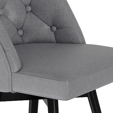 Swivel Bar Stools with Backs, Counter Height Bar Stools Set of 2, Modern Kitchen Island Chairs