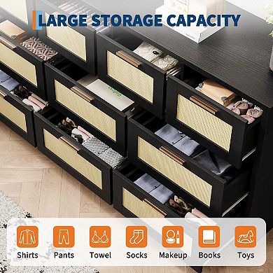 10 Drawers Dresser for Bedroom