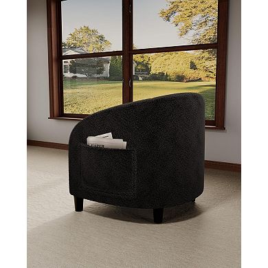 Round Armchair for Bedroom Office Reception