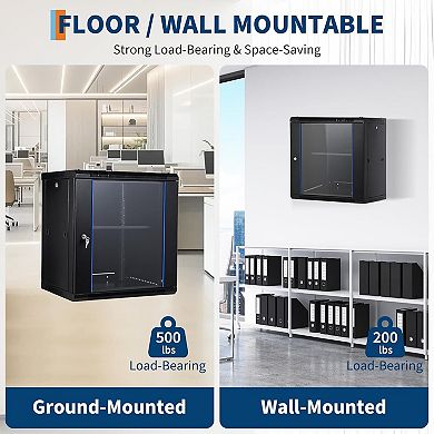 12U Wall Mount Network Server Cabinet
