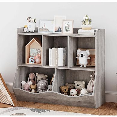 Spacious Multi-Shelf Toy Storage Bookcase