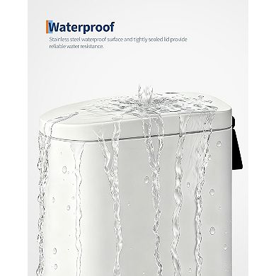 10L Stainless Steel Step Trash Can