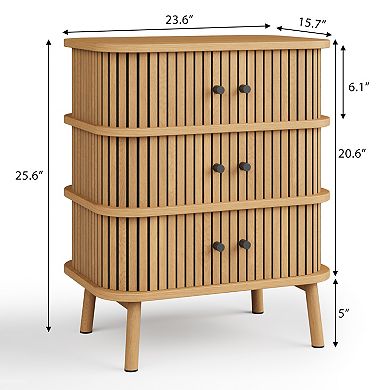 3-Layer Soft Sliding Door Cabinet