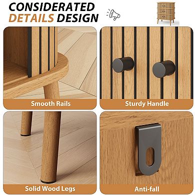 3-Layer Soft Sliding Door Cabinet