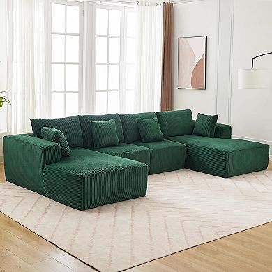 137" Modern Cloud Boneless Couch