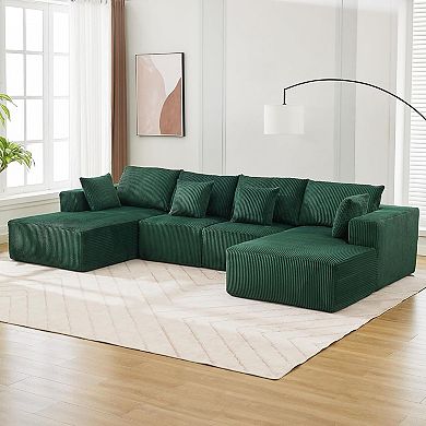 137" Modern Cloud Boneless Couch