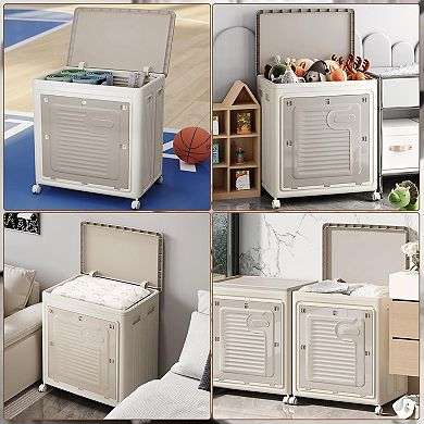 Rolling Laundry Hamper With Lid