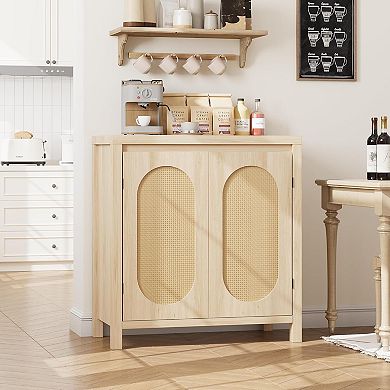 Storage Cabinet with PVC Woven Doors