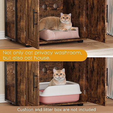 2-in-1 Hidden Cat Litter Box