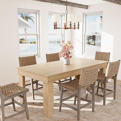 Farmhouse Dining Table for 6-8 People, 71in Long Kitchen Tables w/Wooden Sturdy Frame,Non-extendable
