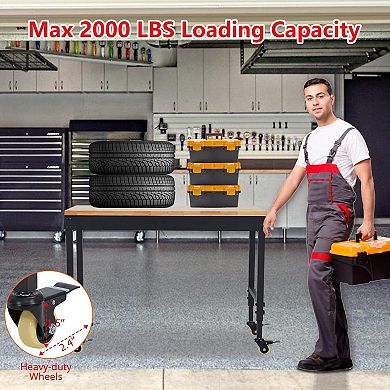 72"x25" Adjustable Heavy Duty Workbench
